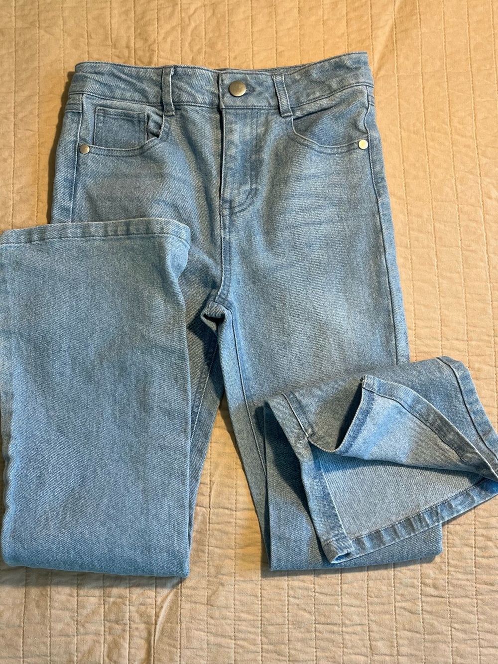 Derek Heart Light Blue Kids Jeans - Classic Straight Leg